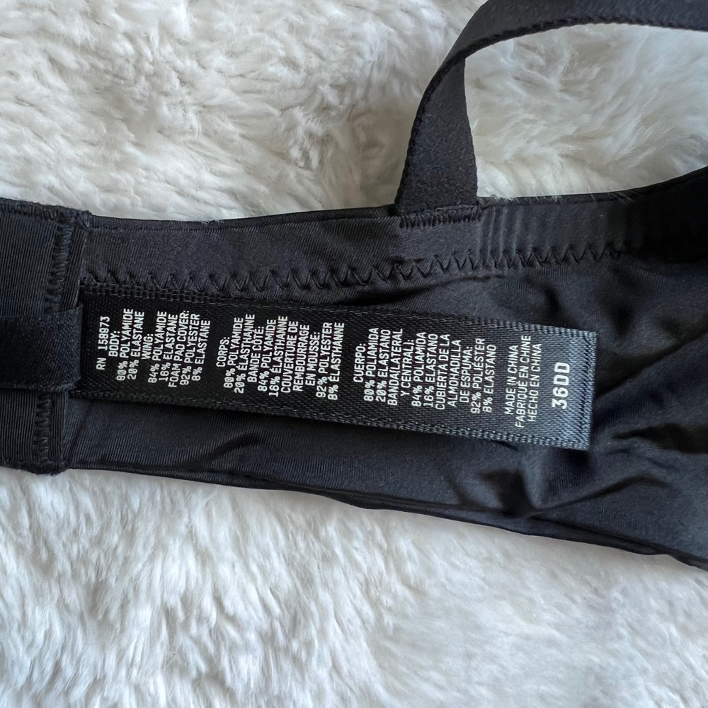 SKIMS Wireless Form T-Shirt Bra Onyx Black BR-WRL-1889 Womens Size 36DD New - Picture 6 of 10